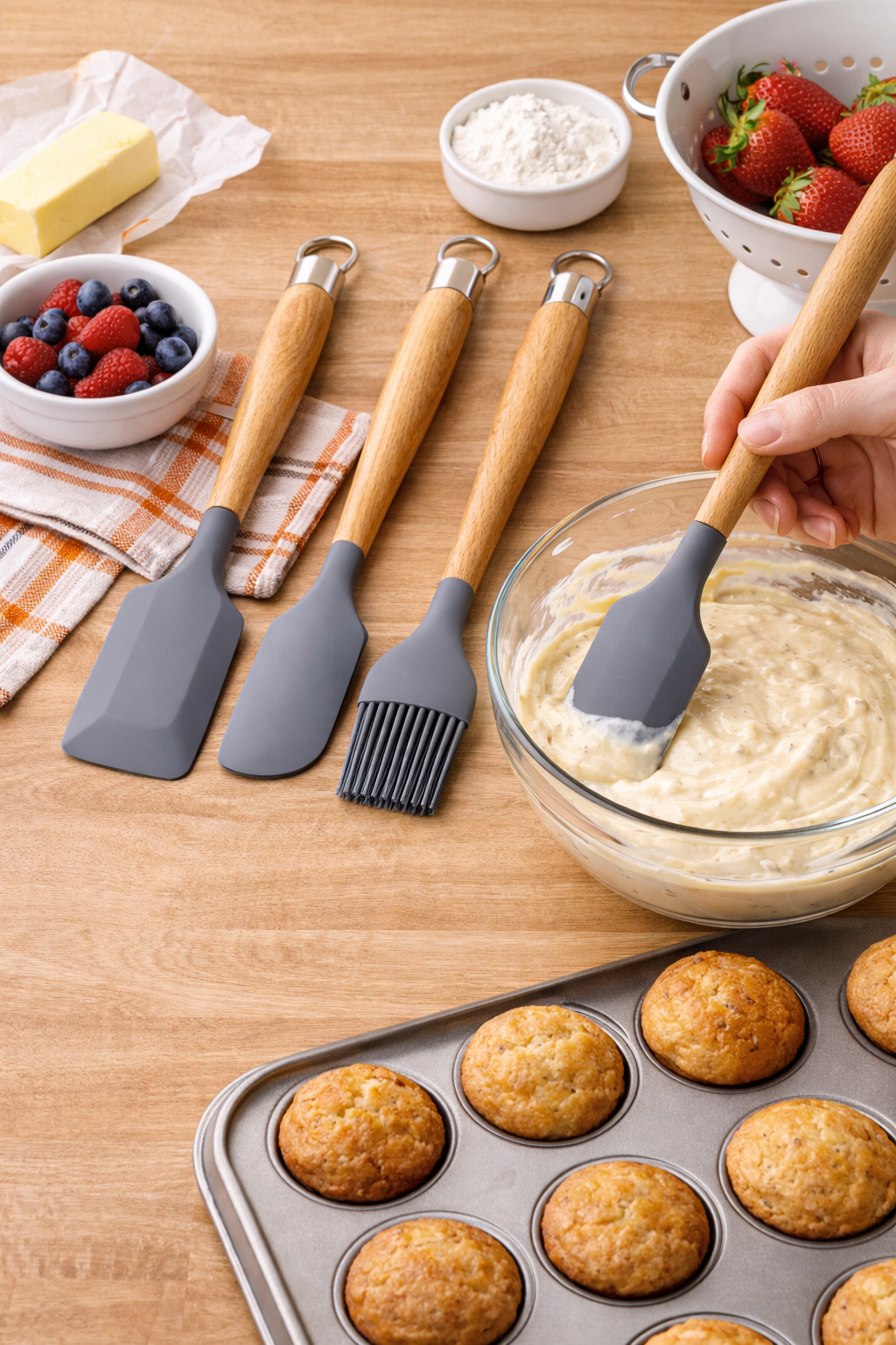 4-Piece Silicone Baking Utensil Set