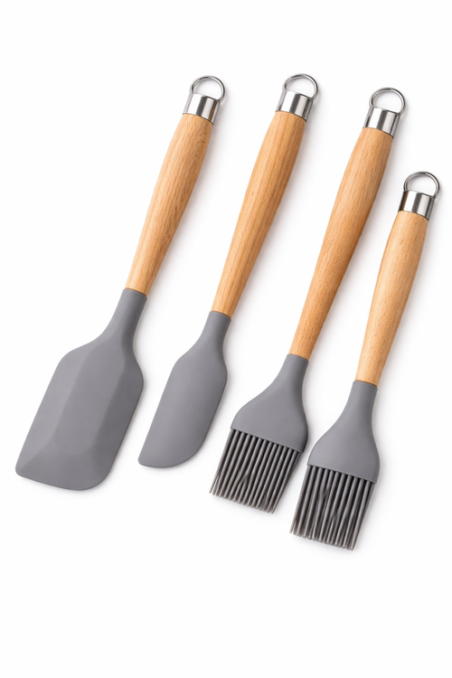 4-Piece Silicone Baking Utensil Set