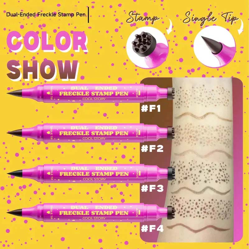 🔥HOT SALE🔥Waterproof Freckles Pen: Faux Freckle Stamp and Fine Tip Eyeliner for Realistic