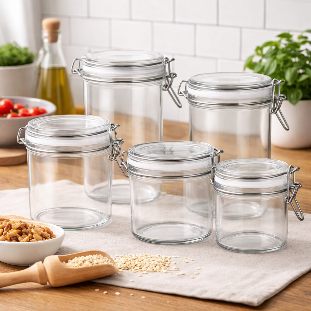 Glass Airtight Storage 5Jars