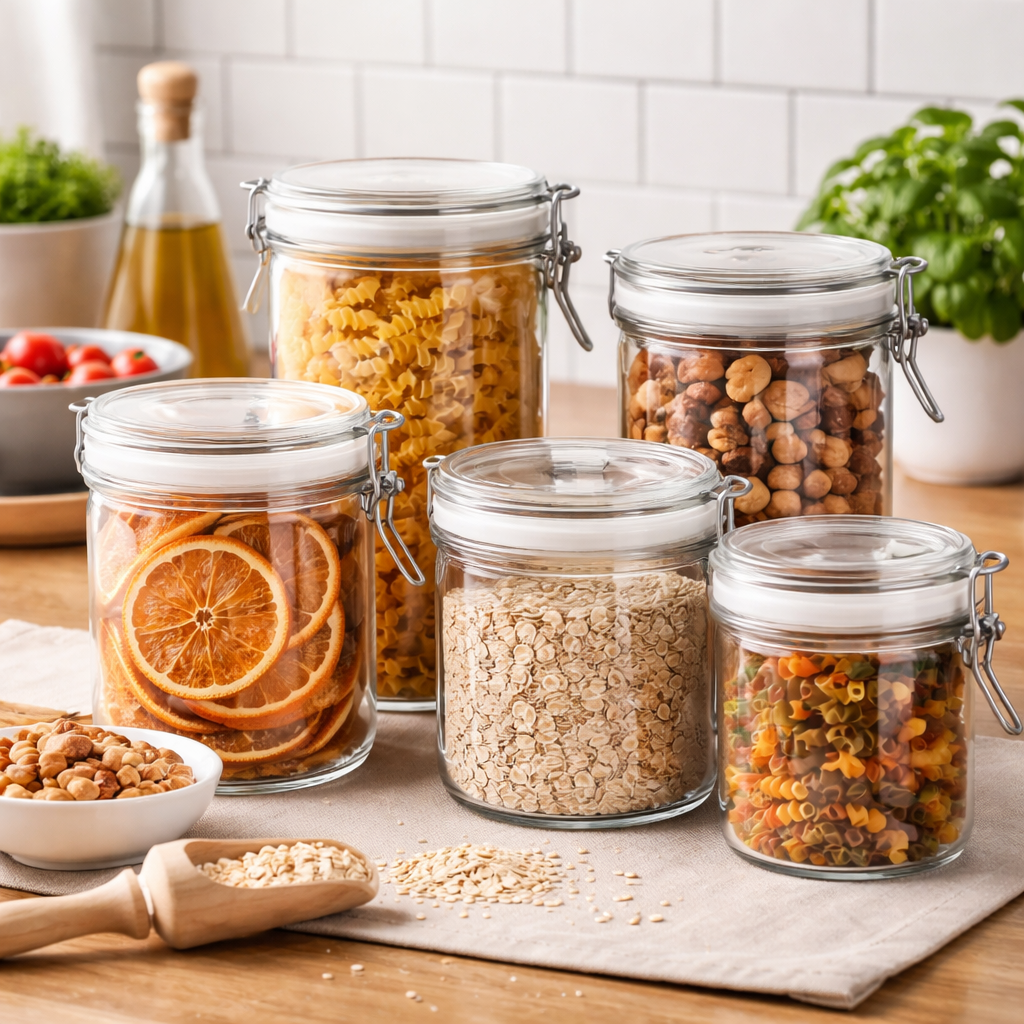 Glass Airtight Storage 5Jars