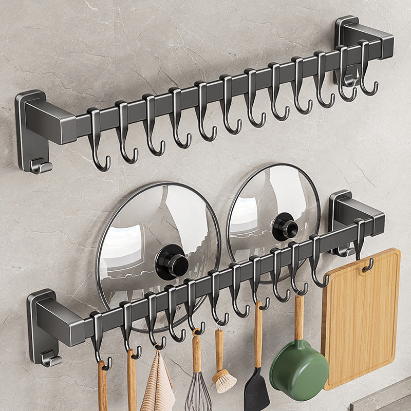 Wall-Mounted Kitchen Hook Rack