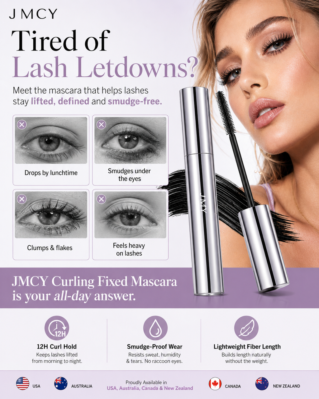 🌟Lashes That Stay Lifted All Day — No Smudges, No Clumps🌟