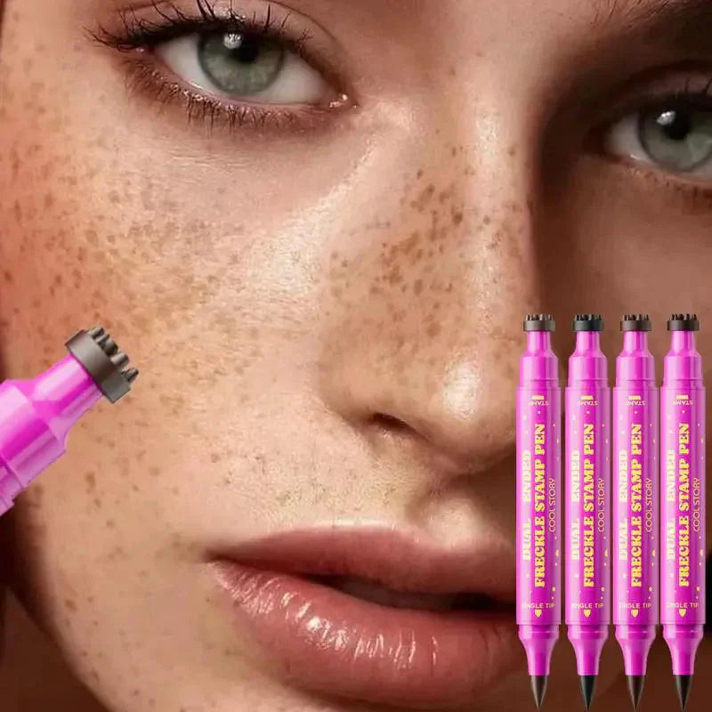🔥HOT SALE🔥Waterproof Freckles Pen: Faux Freckle Stamp and Fine Tip Eyeliner for Realistic
